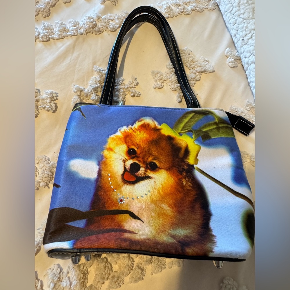 Cute Dog Print Tote Bag